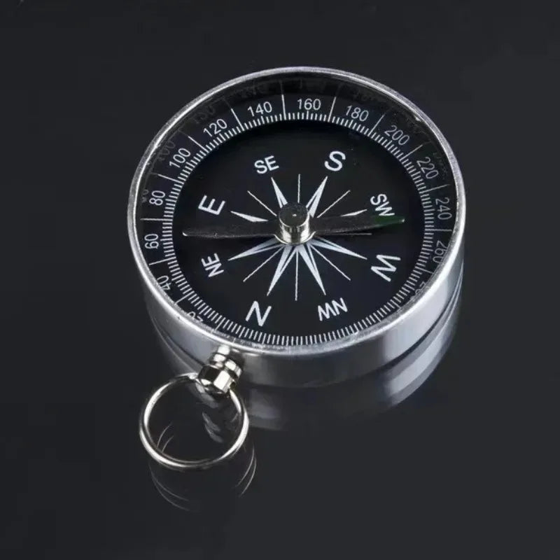 Portable Aluminum Emergency Compass Lightweight G44-2 Outdoor Survival Tool for Hiking Camping Black Navigation Wild Compass