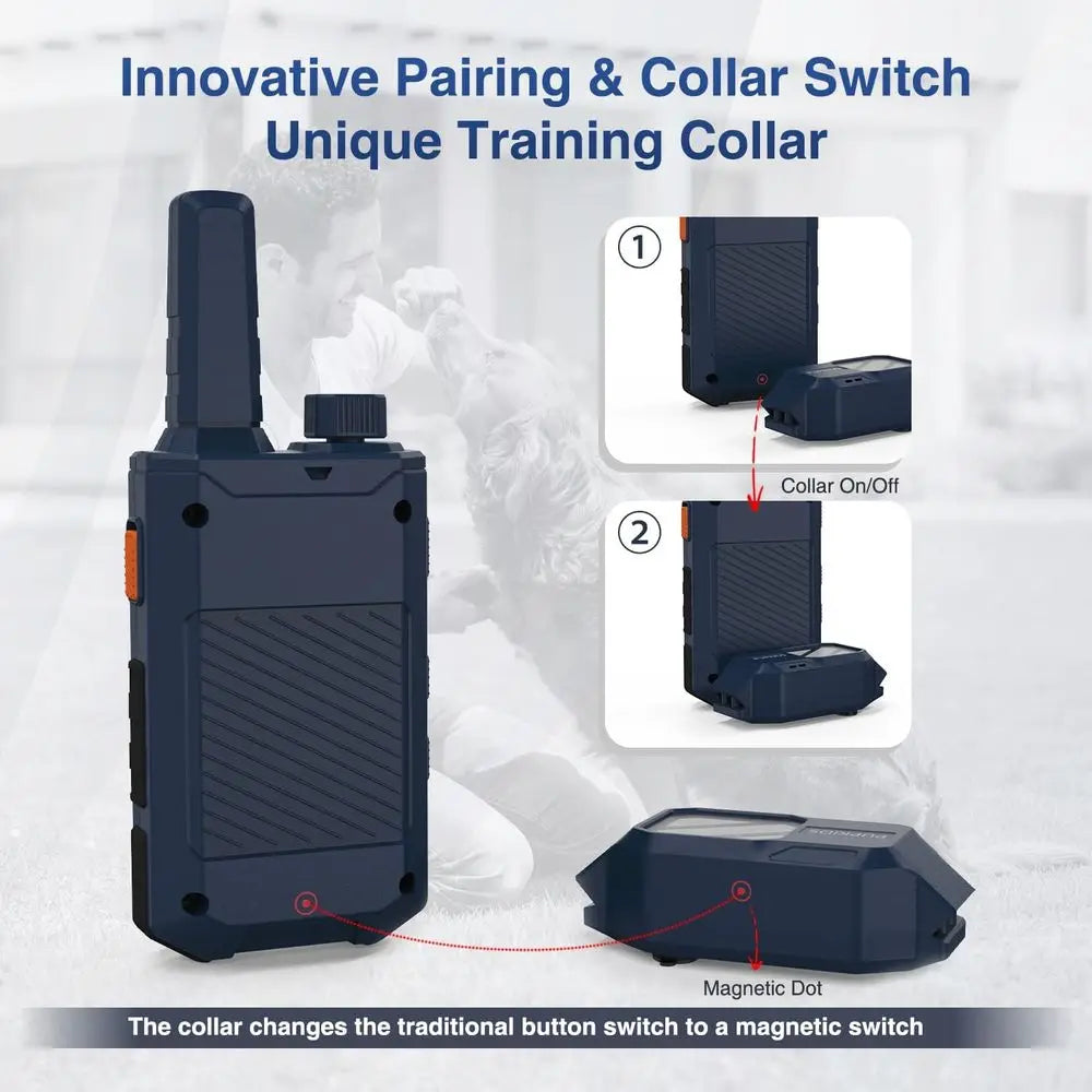 Dog Training Collars for 2 Dogs (20-140Lbs) - 4200T E Collar or Training with 119 Levels & 3 Night-Lights, IPX7 Waterproo Electr
