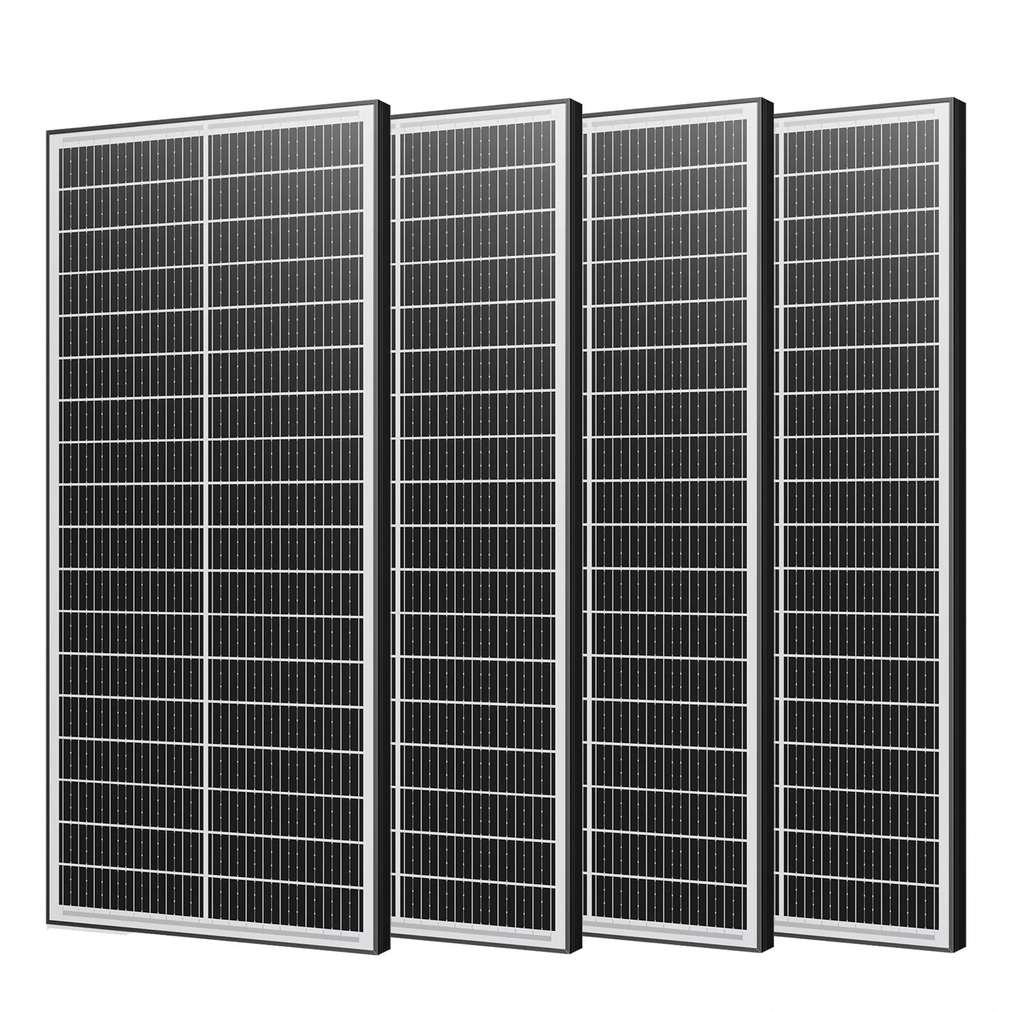 Rvpozwer 12.8V 400W/200W/100W Monocrystalline Solar Panel 18BB N-Type High Efficiency PV Power for Off-Grid Yard Roof Garden