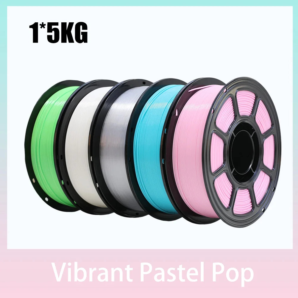 Spoolite 5KG PETG 3D Printer Filament 1.75MM Multi-color High Toughness Eco-Friendly Universal For All FDM 3D Printers Fast Ship