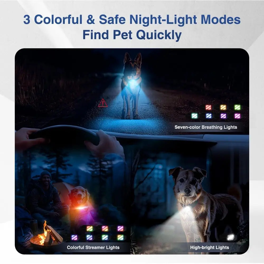 Dog Training Collars for 2 Dogs (20-140Lbs) - 4200T E Collar or Training with 119 Levels & 3 Night-Lights, IPX7 Waterproo Electr