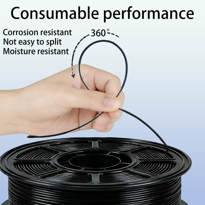 Spoolite 5KG PETG 3D Printer Filament 1.75MM Multi-color High Toughness Eco-Friendly Universal For All FDM 3D Printers Fast Ship