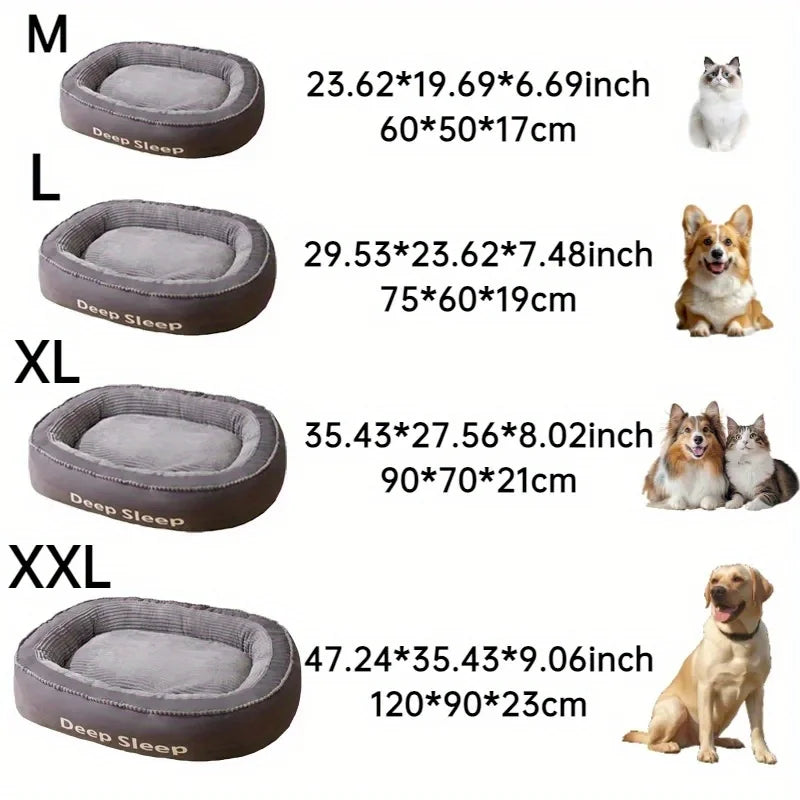 Pet Bed Comfortable Donut Round Dog Kennel Soft Washable Dog Cat Cushion Bed Warm Puppy Kitten House