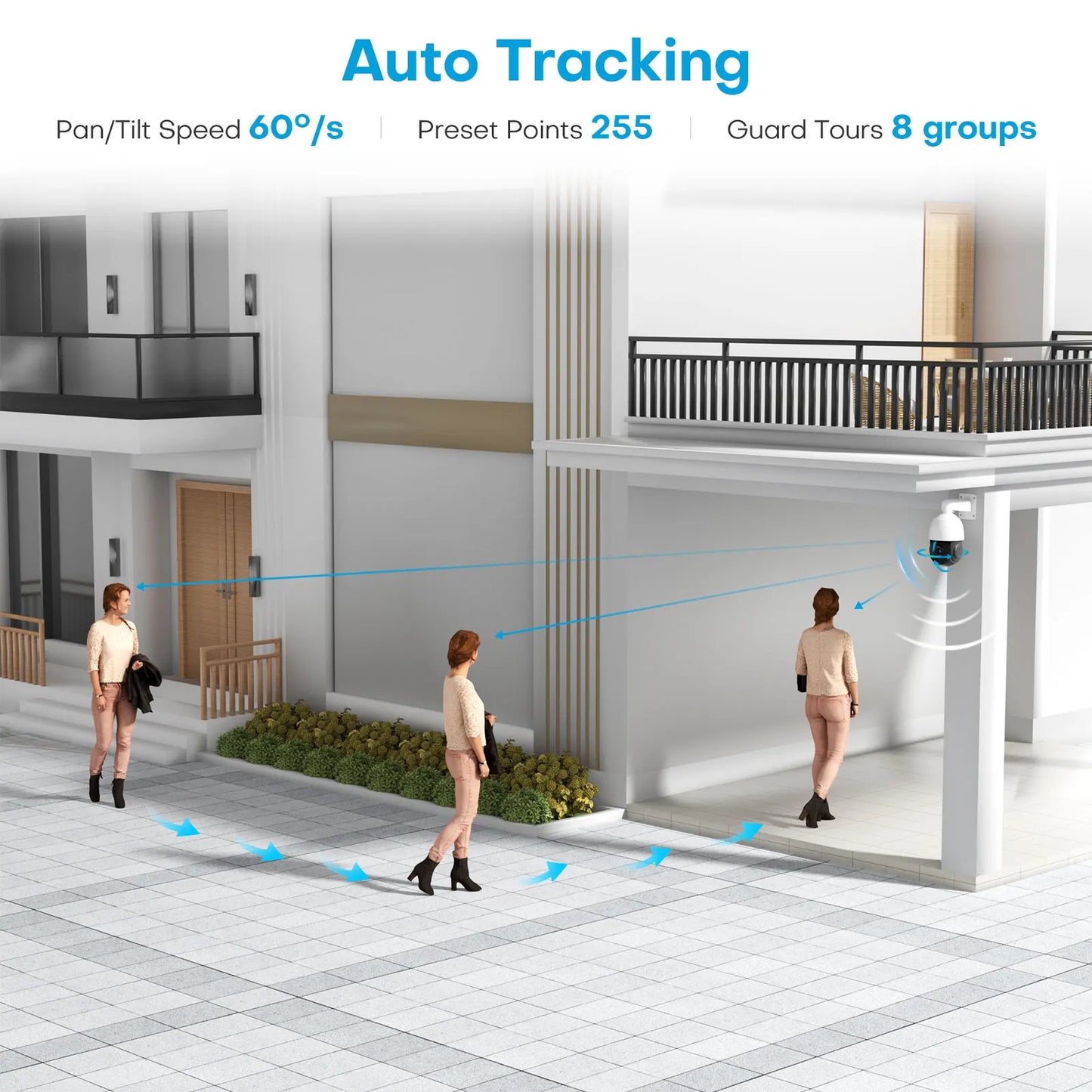 Hikvision Compatible 5MP 360° PTZ POE IP Outdoor Security Camera 18X Optical Zoom IR Night Varifocal len Speed Dome Surveillance