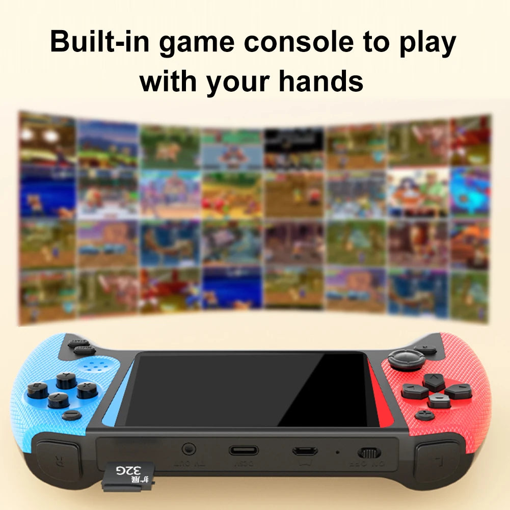 3.5inch LCD Screen Retro Handheld Game Console Built-in 500 Games Gaming Console 1200mAh Nostalgic Game Console for Kids Adults