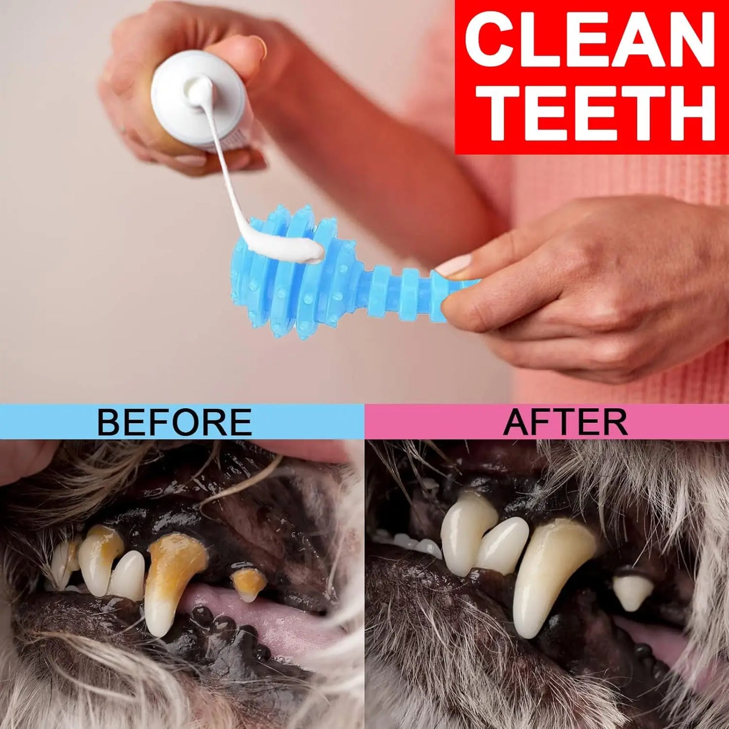 6 Pack Puppy Chew Toys, Soft Durable Interactive Teething Toys for Small Dogs in Cute Blue