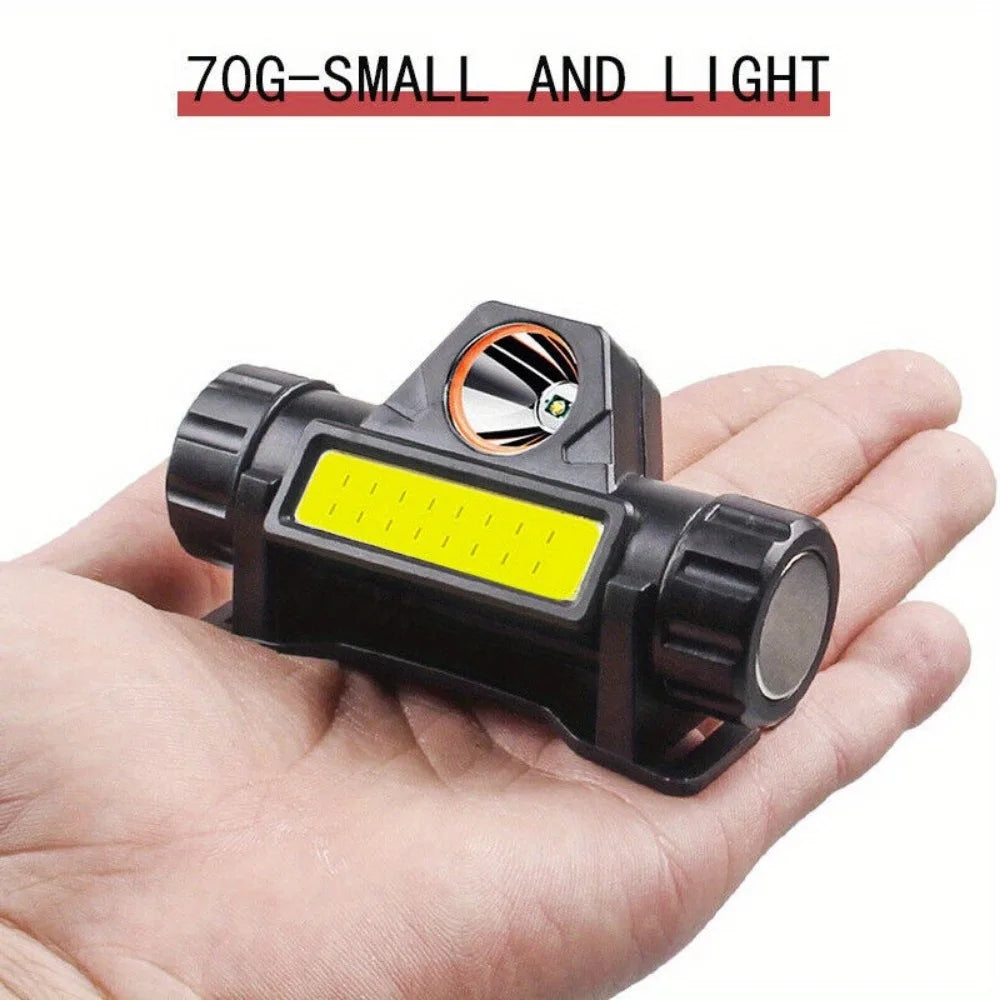2X USB Rechargeable LED Headlamp Headlight Head Light Flashlight