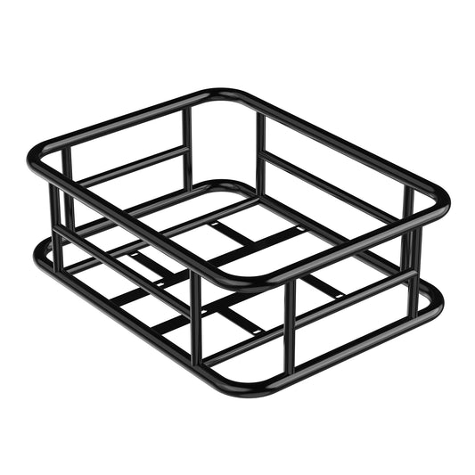 Rear Bike Basket With Large Rear Bike Rack Basket for Bike,Heavy Metal Rear Bicycle Basket Perfect Mount for Electric Bike