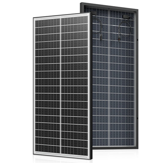 Rvpozwer 12.8V 400W/200W/100W Monocrystalline Solar Panel 18BB N-Type High Efficiency PV Power for Off-Grid Yard Roof Garden