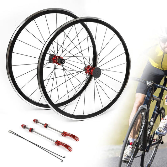 Wheels Road Bicycle Front & Rear Bike Wheelset Set 7-11 Speed C/V Brake 700C