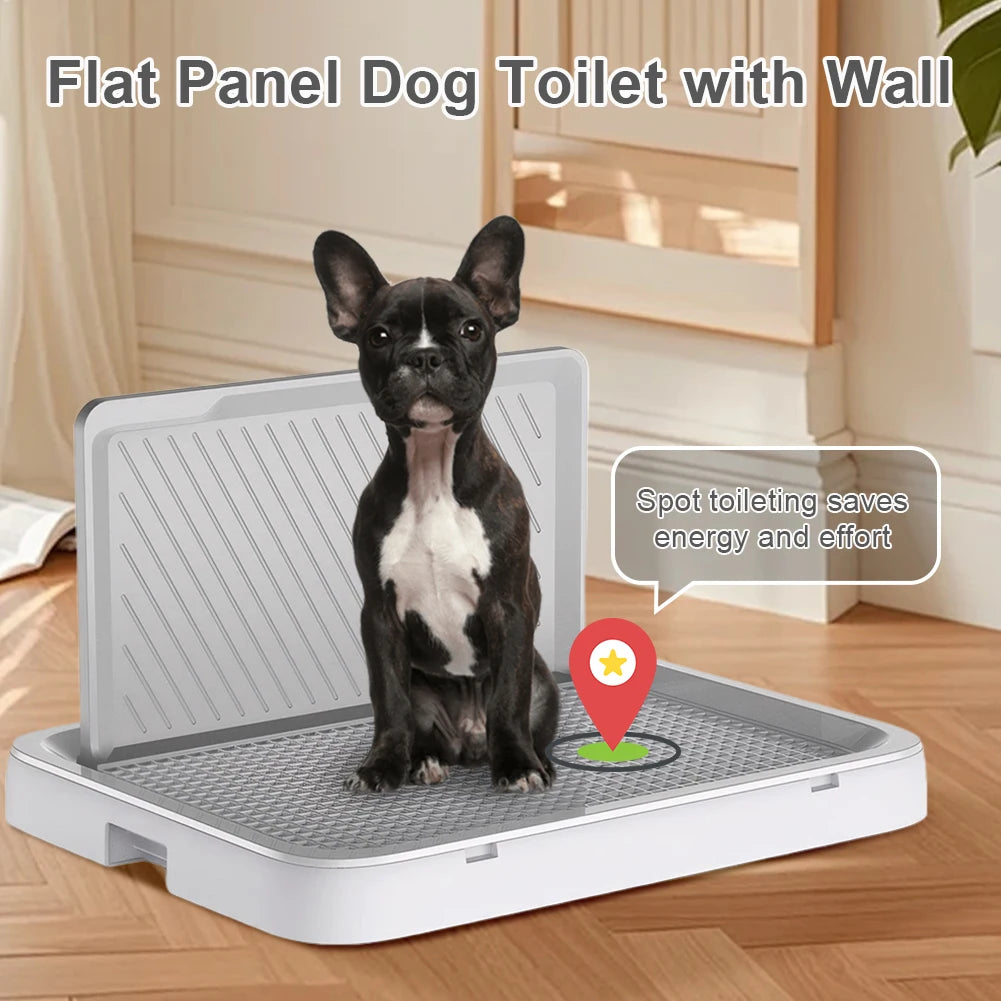 Dog Potty Tray with Pee Wall Pan Trainer Anti-Splash Pet Indoor Dog Training Toilet Pet Dog Toilet for Small and Medium Dogs