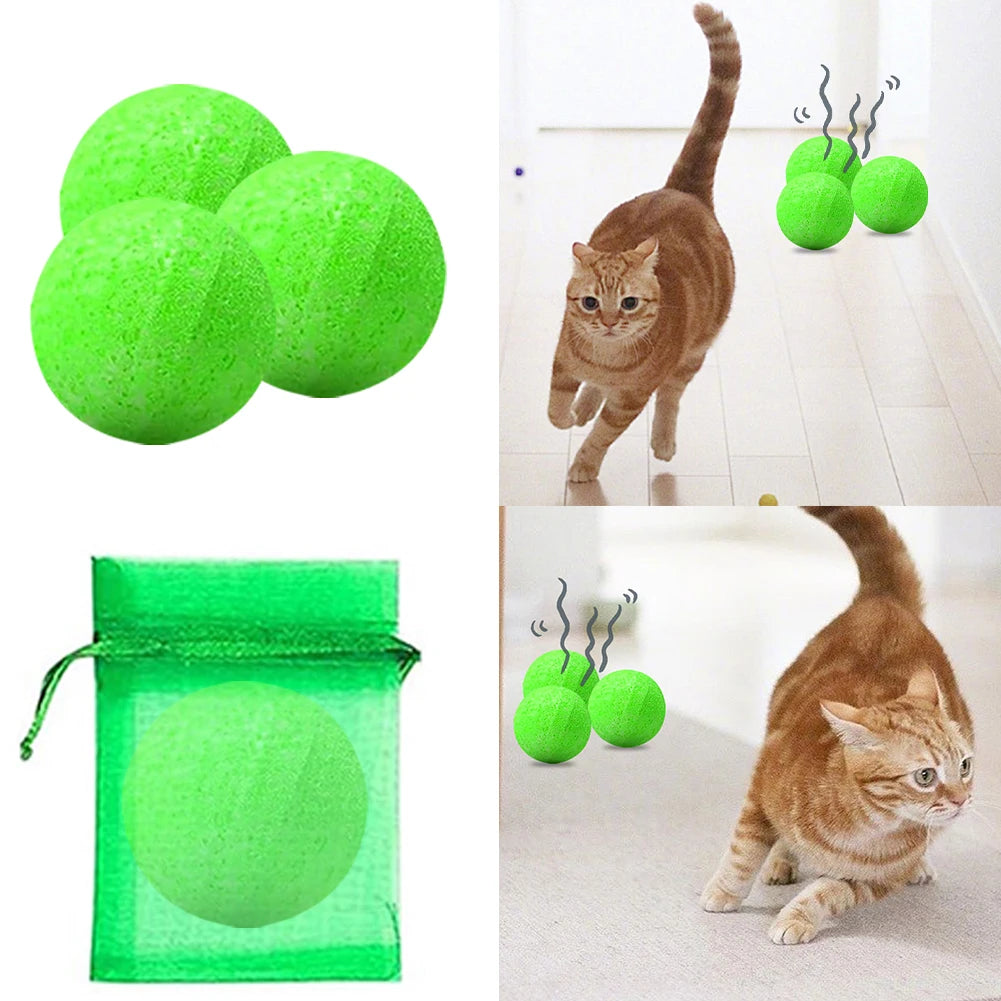 12 Pack Cat Deterrent Ball Natural Peppermint Oil Cat & Dog Nature Repellent Device To Keep Feral Cats Stray Dogs Out of Yard