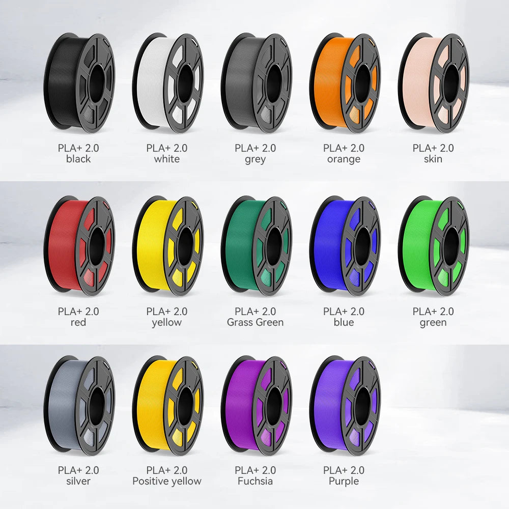 JAYO 10Rolls pla plus/petg /pla/pla+2.0/skdc Multicolor 3d Filament Printe 1.75mm FDM 100%No bubbel for 3D Printer Materials