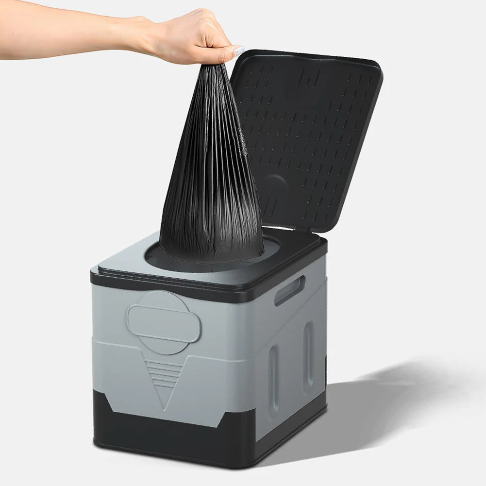 1 Roll 12pcs Camping Toilet Garbage Bag Disposable Biodegradable Garbage Bags Environmentally Friendly Camping Travel Supplies