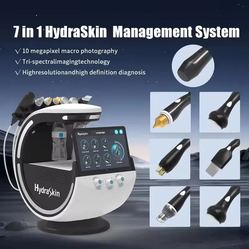 7 in 1 Hydra Skin Hydro Aqua Peel Oxygen Jet Hydro Facial Beauty Machine Other Home Use Beauty Equipment with Skin Analysis