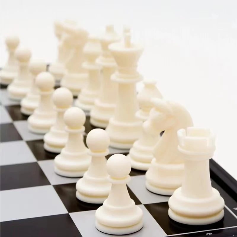 International Chess Folding Magnetic Plastic Chessboard Board Game Portable Kid Toy Portable Set 20cm