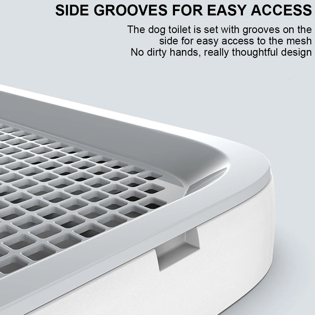 Dog Potty Tray with Pee Wall Pan Trainer Anti-Splash Pet Indoor Dog Training Toilet Pet Dog Toilet for Small and Medium Dogs