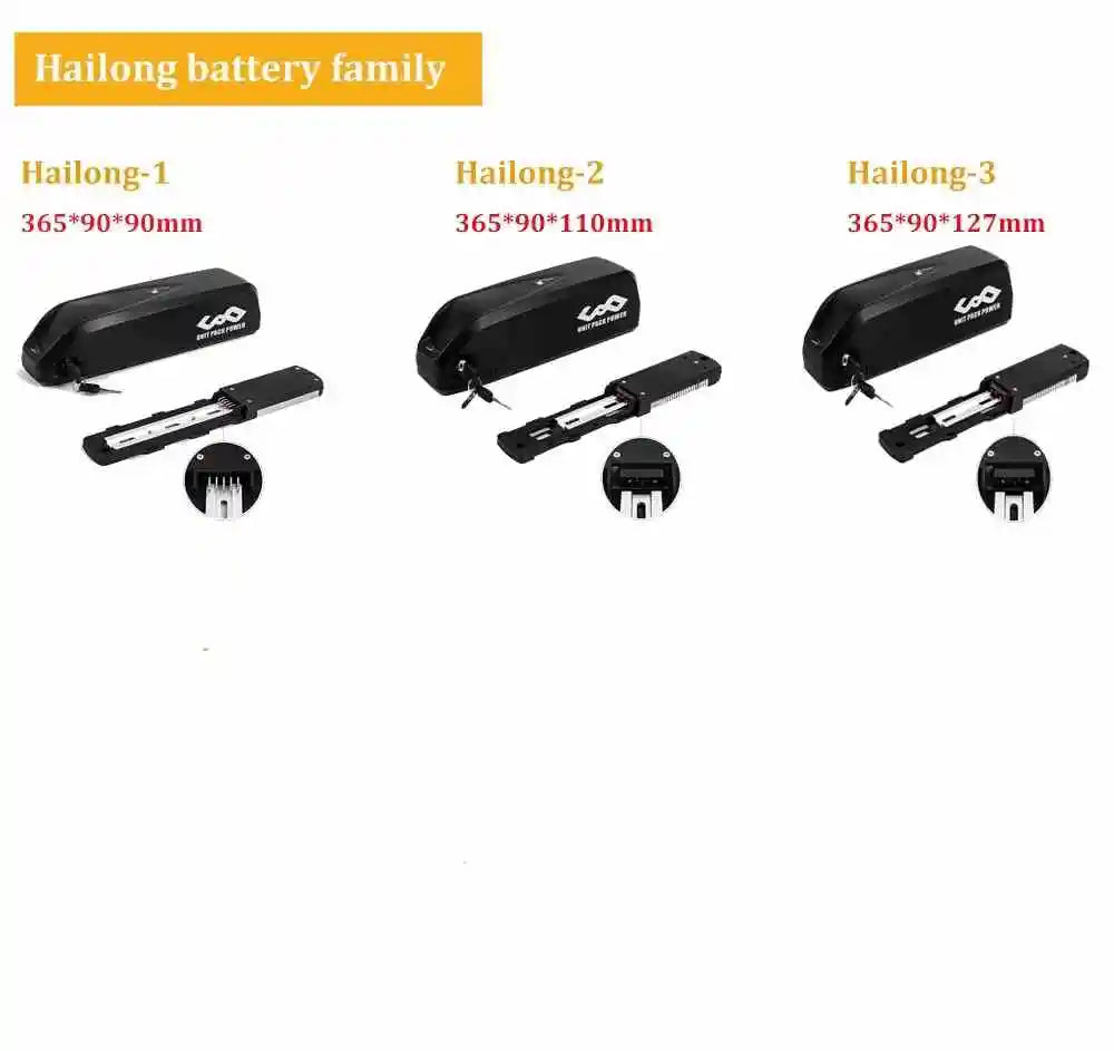 21700 Ebike Battery Hailong Polly 36V 48V 20Ah 30Ah 25Ah 18650 Cell Electric Bike Batteria 14.4ah for500W 750W 1000W 1500W Motor