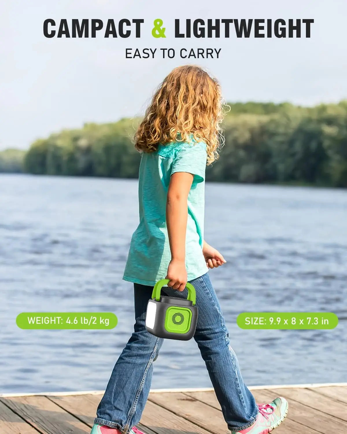 200W Portable Power Station with 42000mAh, 110V AC Outlet, USB C, QC3.0 for Camping and Emergency