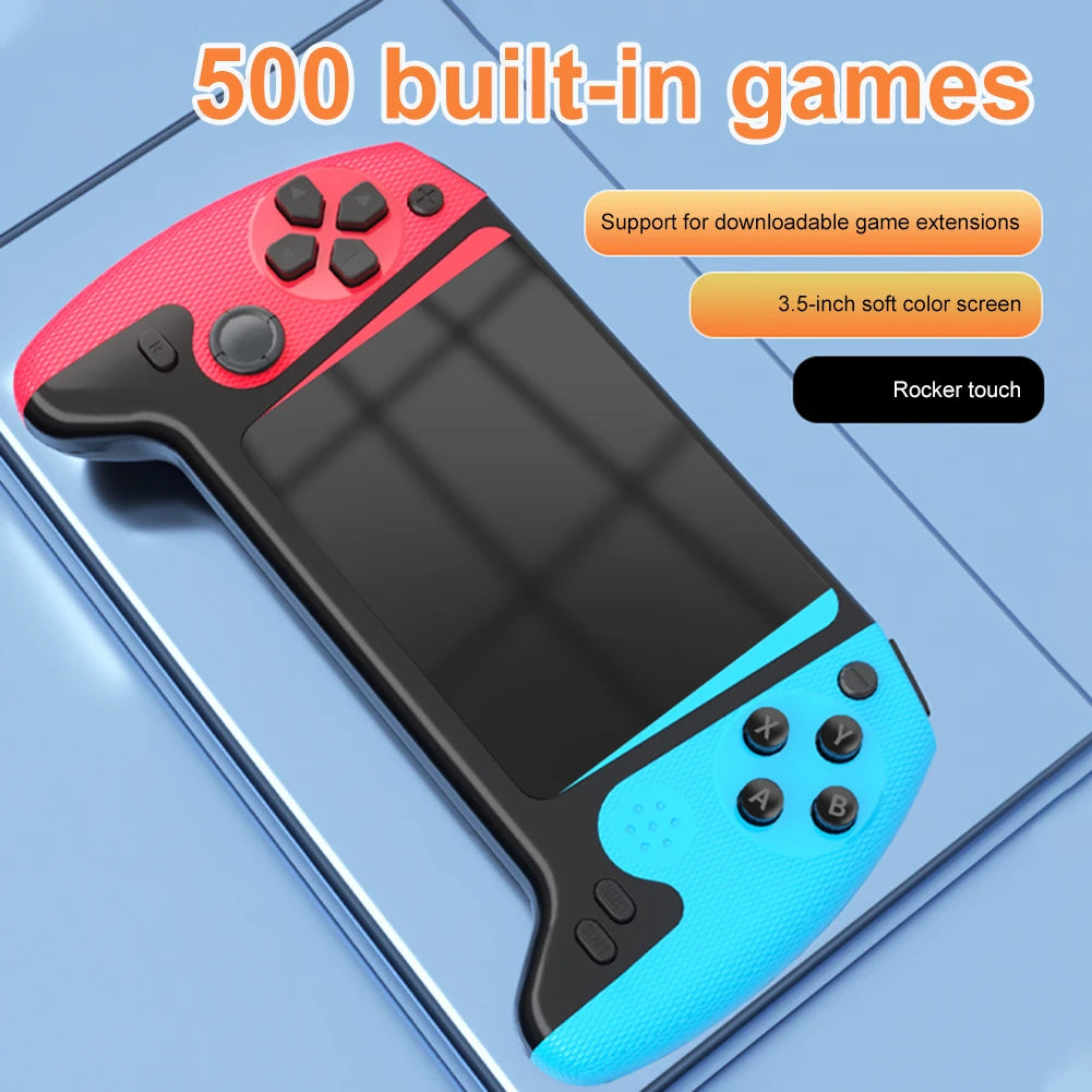 3.5inch LCD Screen Retro Handheld Game Console Built-in 500 Games Gaming Console 1200mAh Nostalgic Game Console for Kids Adults