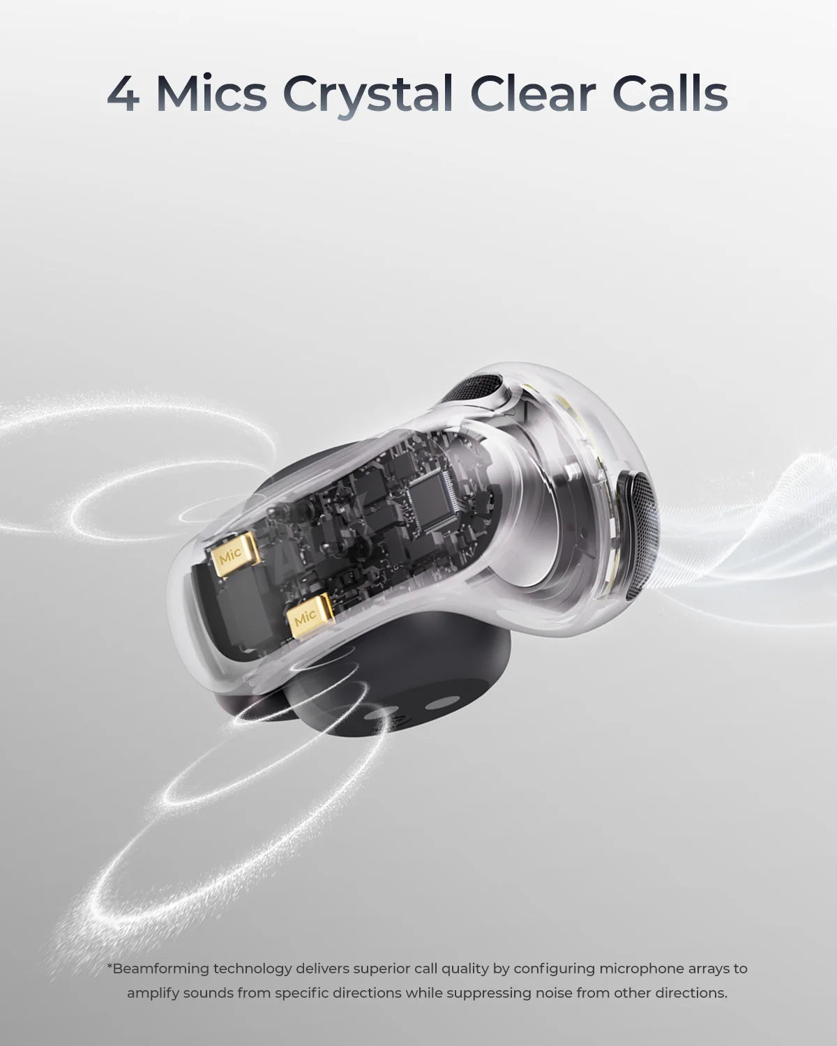 TALIX AuraHalo G1 Clip-On Earbuds 5.3 Bluetooth Wireless Open-Ear Earbuds Noise Cancelling Ultra-Light 4 Mics Immersive Sound