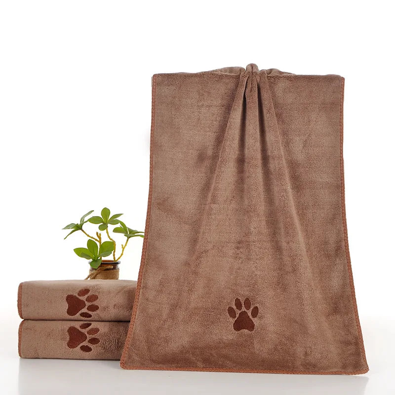 1Pc Pet Towel Soft, Thickened and Quick-drying Small Large Dog Cat Bath Towel Absorbs Water and Does Not Shed Hair
