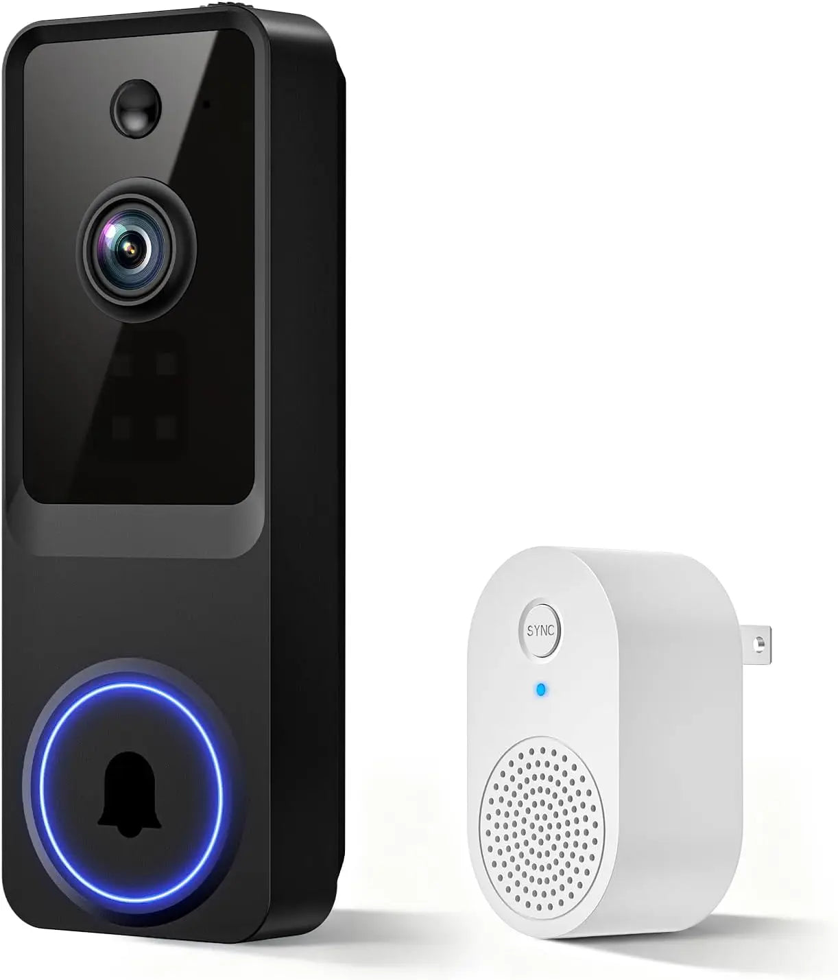 1080P Smart Wireless Doorbell Camera with AI Motion Detection, Night Vision, Two-Way Talk, Cloud Storage, Indoor/Outdoor Use
