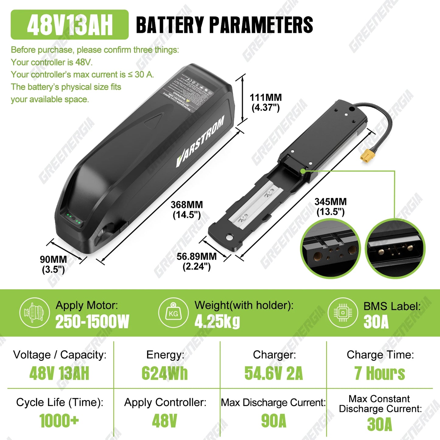 Original Ebike Battery 52V 48V 36V Hailong 18650 21700 Cell Lithium Battery Pack For BAFANG Tongsheng Motor Electric Bike Kit