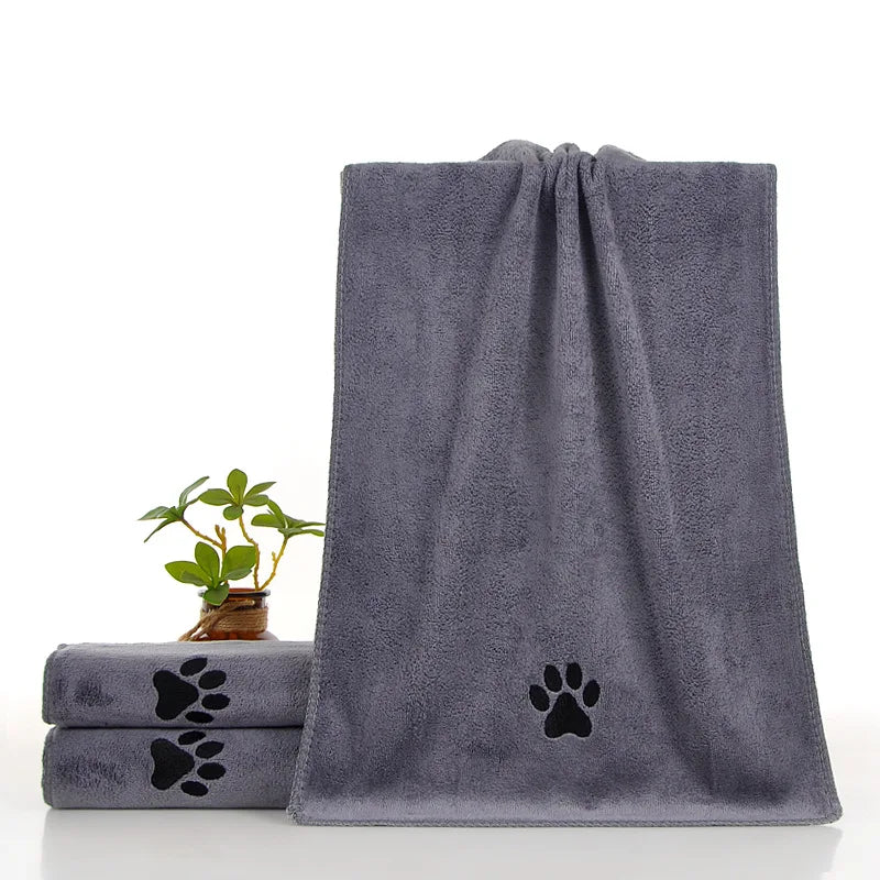 1Pc Pet Towel Soft, Thickened and Quick-drying Small Large Dog Cat Bath Towel Absorbs Water and Does Not Shed Hair