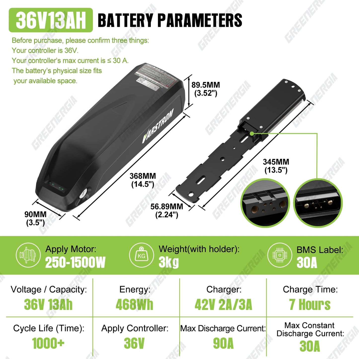 Original Ebike Battery 52V 48V 36V Hailong 18650 21700 Cell Lithium Battery Pack For BAFANG Tongsheng Motor Electric Bike Kit