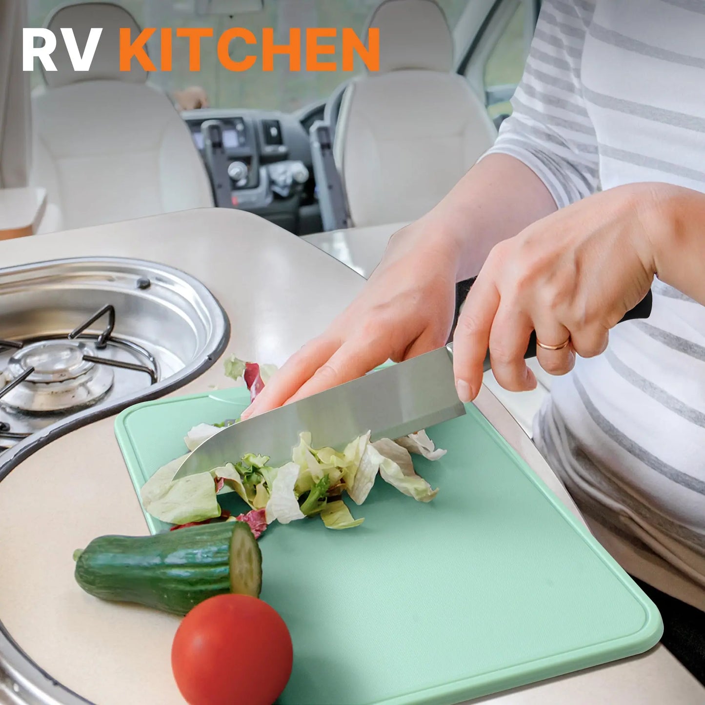 Camping Cooking Utensils Set Camp Kitchen Sticks BBQ Forks, Portable RV Camping Essentials Camper Must Haves for Cookouts