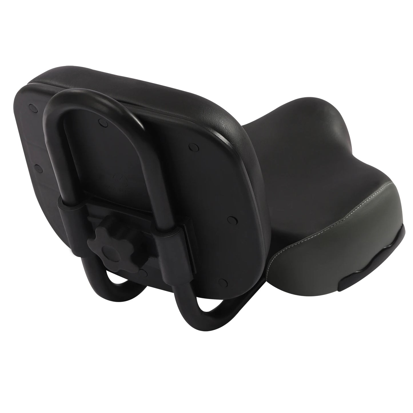 NEW Extra Wide Bike Seat w/Backrest&Comfortable Ergonomic Design - Adjustable Height Leather Saddle Pad for eBike, Tricycle