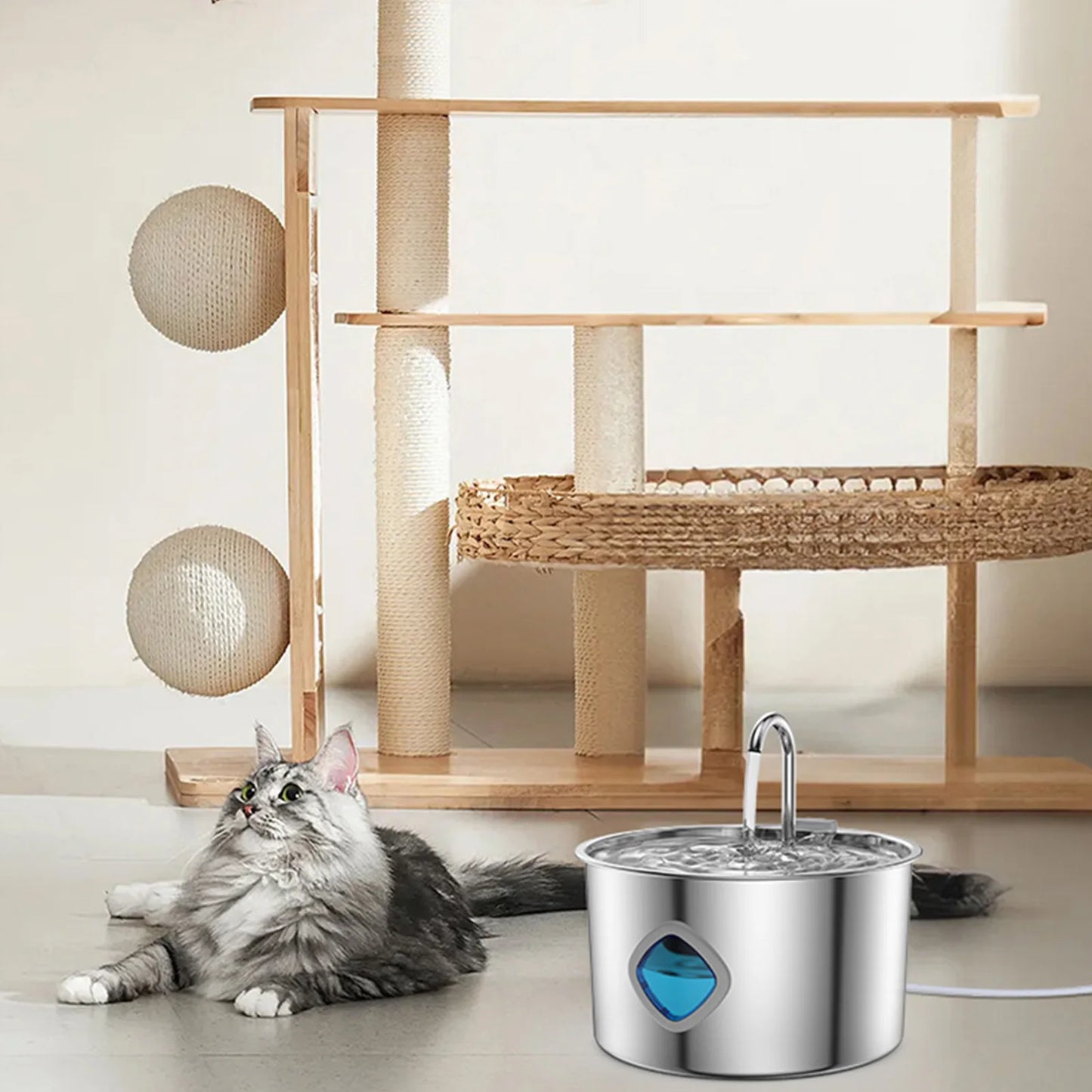 Pet Water Fountain for Cats and Dogs 3.2L Automatic Circulating Water Dispenser for Pet Drinking Safety