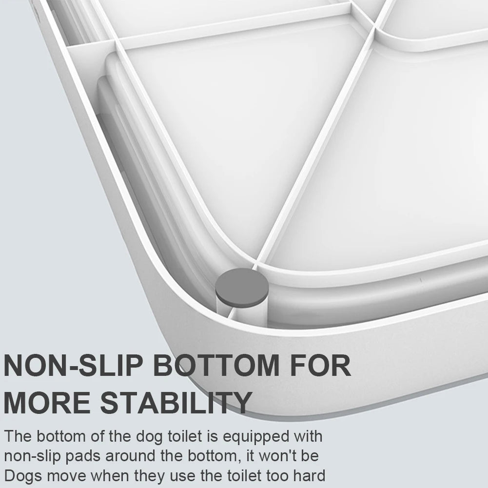 Dog Potty Tray with Pee Wall Pan Trainer Anti-Splash Pet Indoor Dog Training Toilet Pet Dog Toilet for Small and Medium Dogs