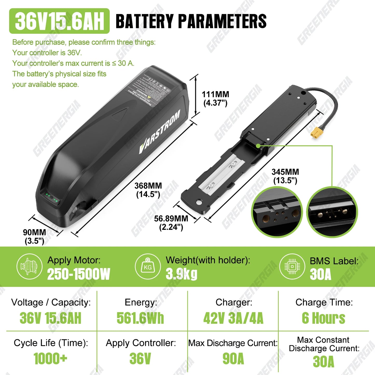 Original Ebike Battery 52V 48V 36V Hailong 18650 21700 Cell Lithium Battery Pack For BAFANG Tongsheng Motor Electric Bike Kit