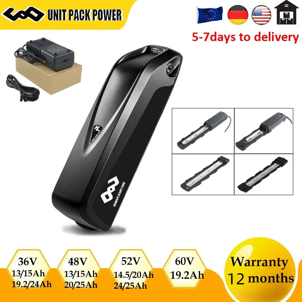 21700 Ebike Battery Hailong Polly 36V 48V 20Ah 30Ah 25Ah 18650 Cell Electric Bike Batteria 14.4ah for500W 750W 1000W 1500W Motor