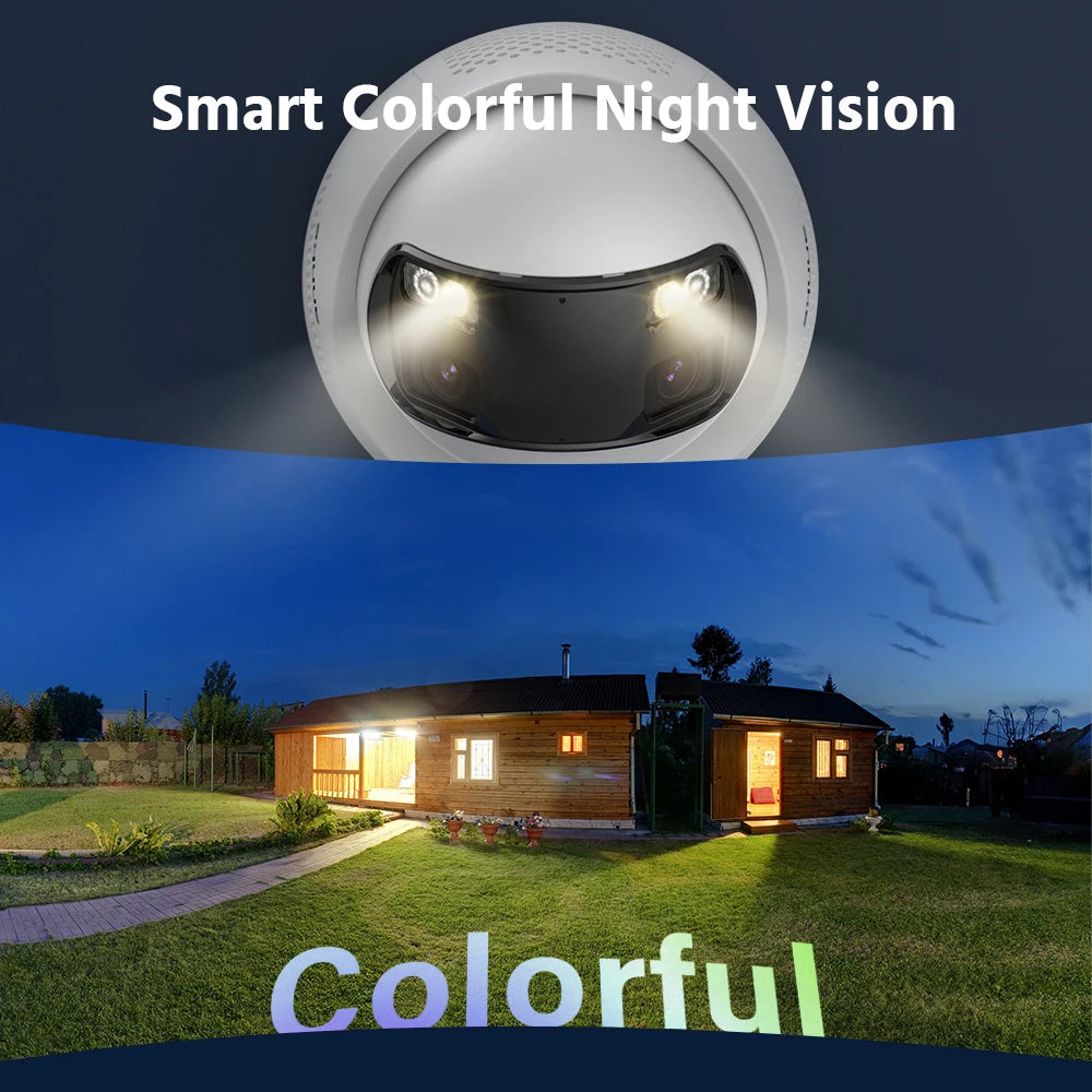 ANNKE 16CH NVR 8MP Dual Lens POE IP Camera Full Color Night Vision 180 Degree Security Camera Outdoor Video Surveillance System