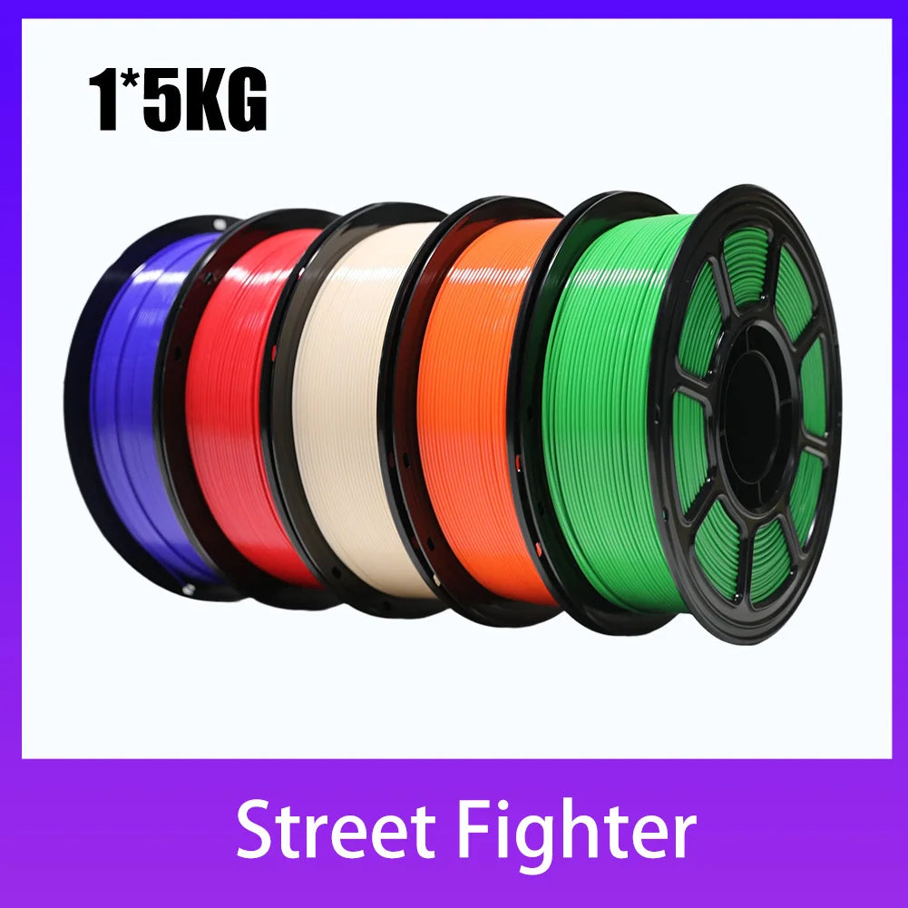 Spoolite 5KG PETG 3D Printer Filament 1.75MM Multi-color High Toughness Eco-Friendly Universal For All FDM 3D Printers Fast Ship