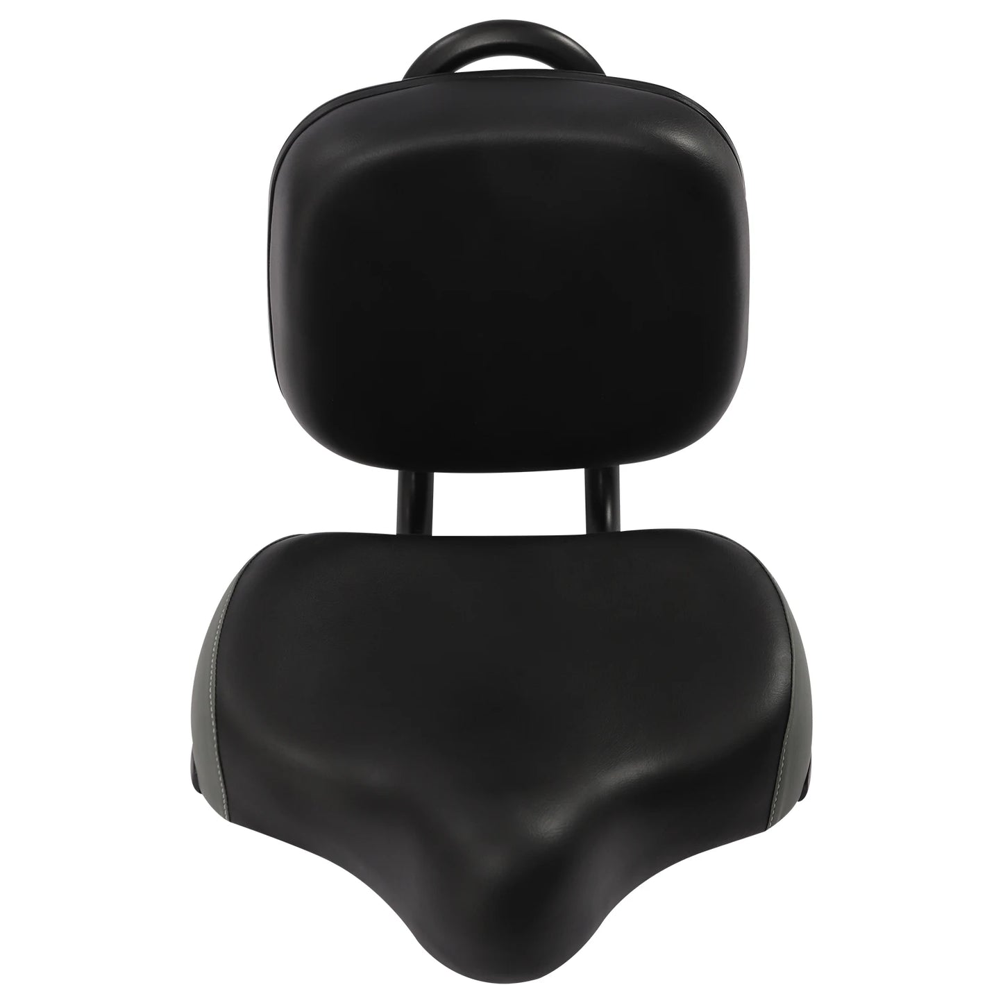 NEW Extra Wide Bike Seat w/Backrest&Comfortable Ergonomic Design - Adjustable Height Leather Saddle Pad for eBike, Tricycle