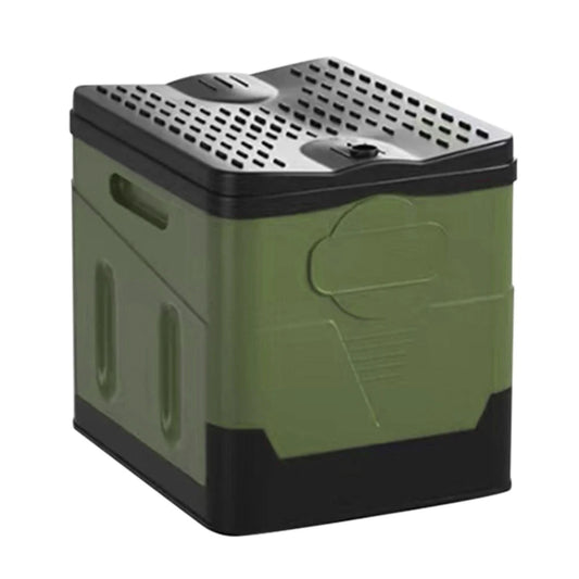 Multifunction Bedpan Portable Outdoor Folding Toilet Strong Bearing Capacity Reusable Trash Can for Camping Hiking Trips Beach