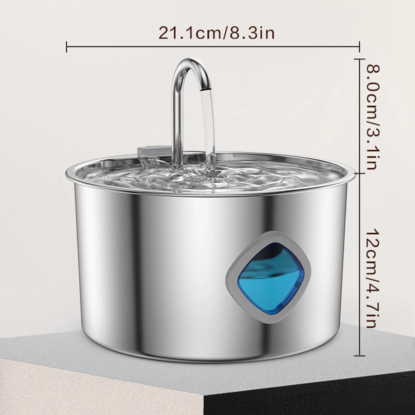 Pet Water Fountain for Cats and Dogs 3.2L Automatic Circulating Water Dispenser for Pet Drinking Safety