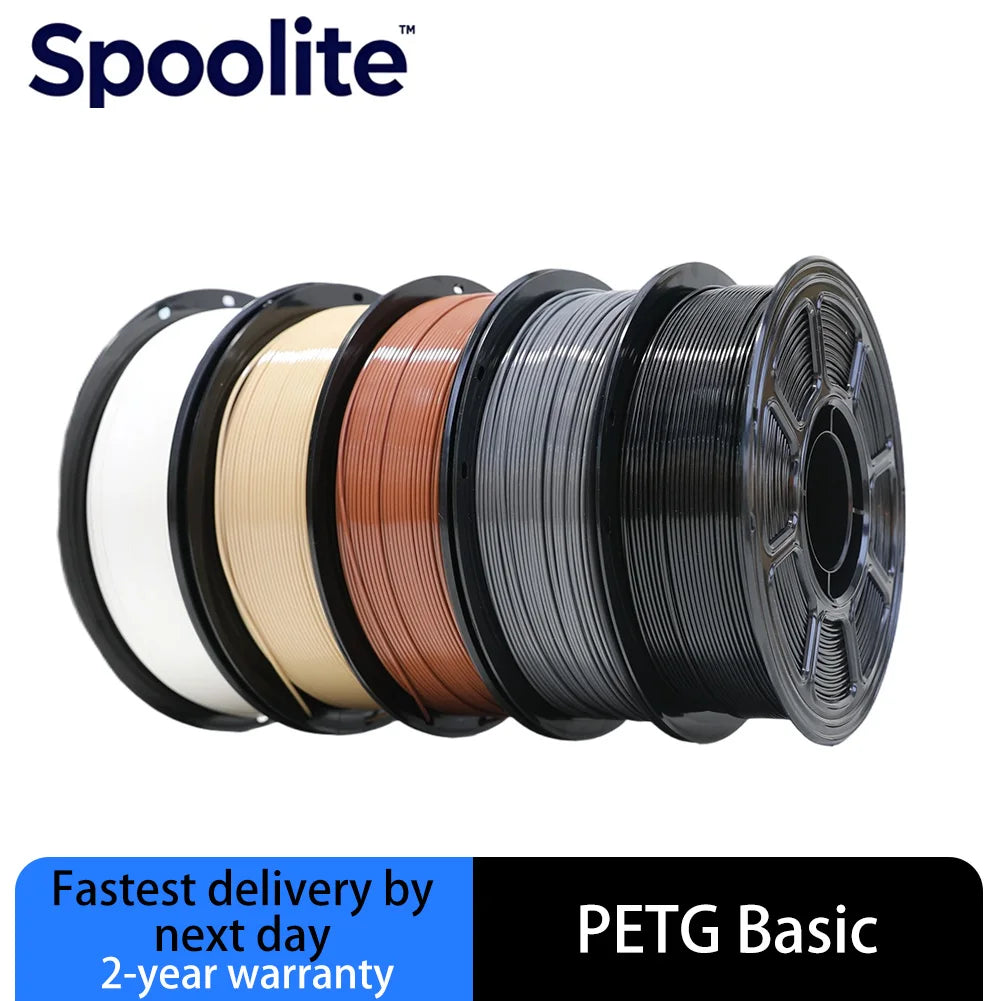 Spoolite 5KG PETG 3D Printer Filament 1.75MM Multi-color High Toughness Eco-Friendly Universal For All FDM 3D Printers Fast Ship