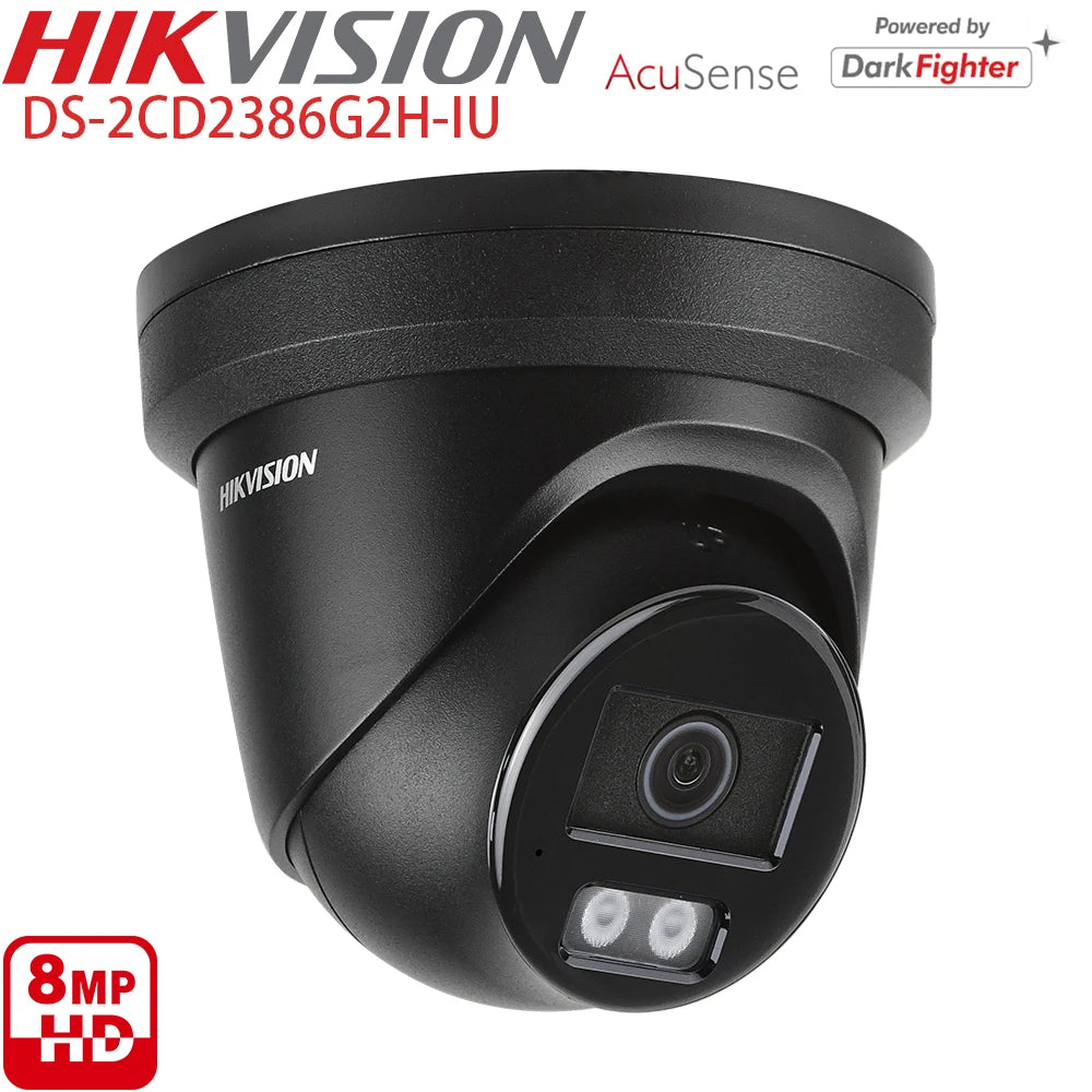 Hikvision 8MP AcuSense Powered-by-Darkfighter Turret Network Camera DS-2CD2386G2H-IU 1/1.8"  CMOS