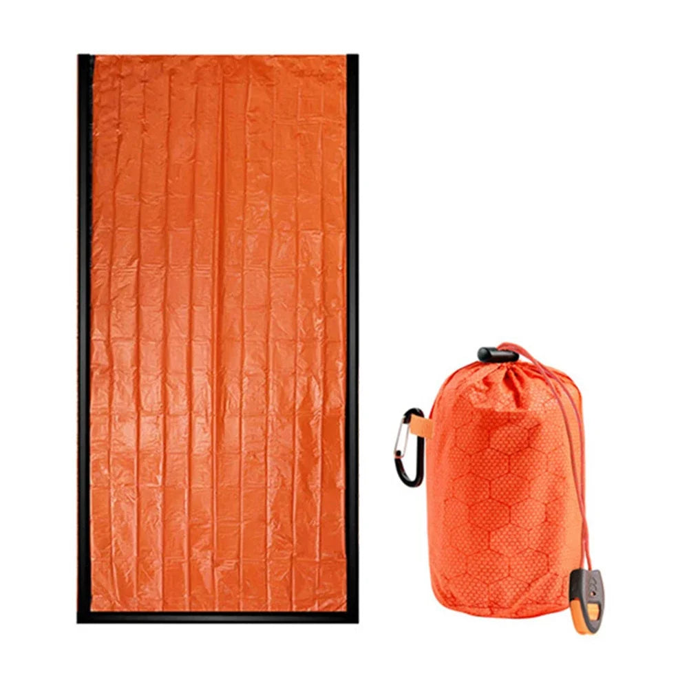 Portable Sleeping Pad Quilt PE Aluminum Film Warm Windproof Survival Blanket Waterproof Camping Outdoor Equipment
