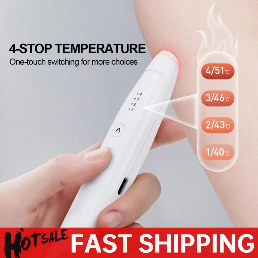 500mAh Electronic Mosquito Bite Pen Potable Anti-Itch Pen Chemical-Free Insect Bite Relieve Itching Pen for Outdoor Camping