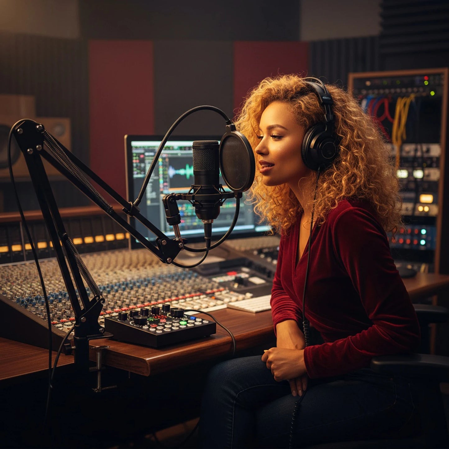 Podcast Equipment Bundle with Voice Changer and BM-800 Microphone Podcast Microphone Bundle for Live Streaming Singing Gaming