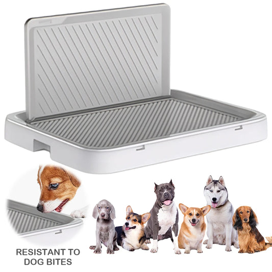 Dog Potty Tray with Pee Wall Pan Trainer Anti-Splash Pet Indoor Dog Training Toilet Pet Dog Toilet for Small and Medium Dogs