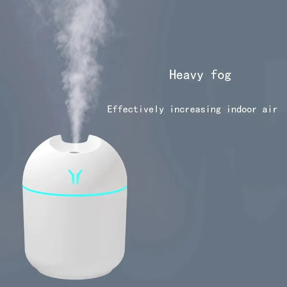 Portable USB Mini Humidifier & Essential Oil Diffuser - 2-in-1 Ultrasonic Air Vaporizer for Bedroom, Desk, Office, and Car Use