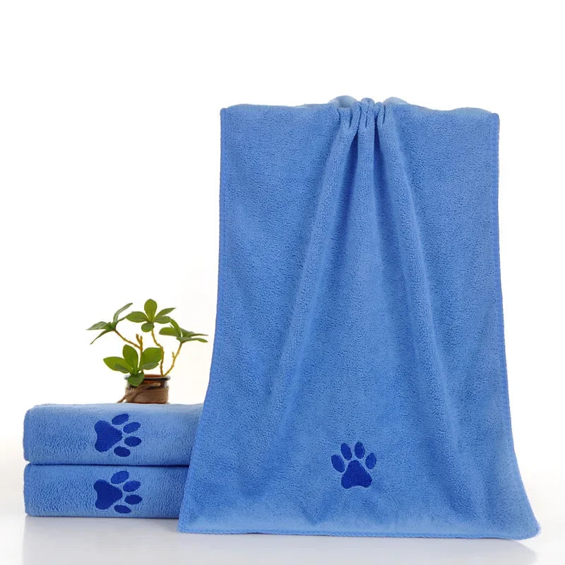 1Pc Pet Towel Soft, Thickened and Quick-drying Small Large Dog Cat Bath Towel Absorbs Water and Does Not Shed Hair