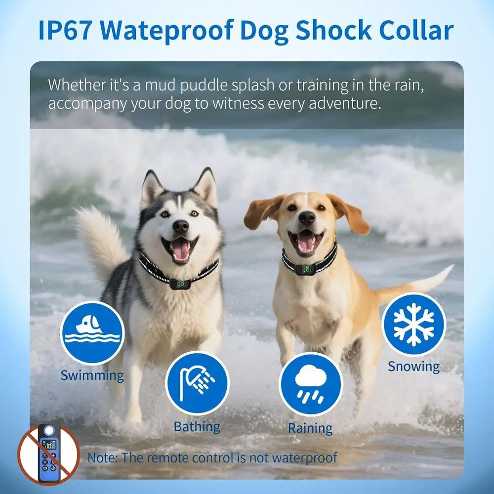 Dog Training Collar with 4 Modes, 4900t Remote, Electric Shock for Small Medium Large Dogs
